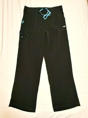 Carhartt Force Cross-Flex Women's Boot Cut Pant - Black with Turquoise